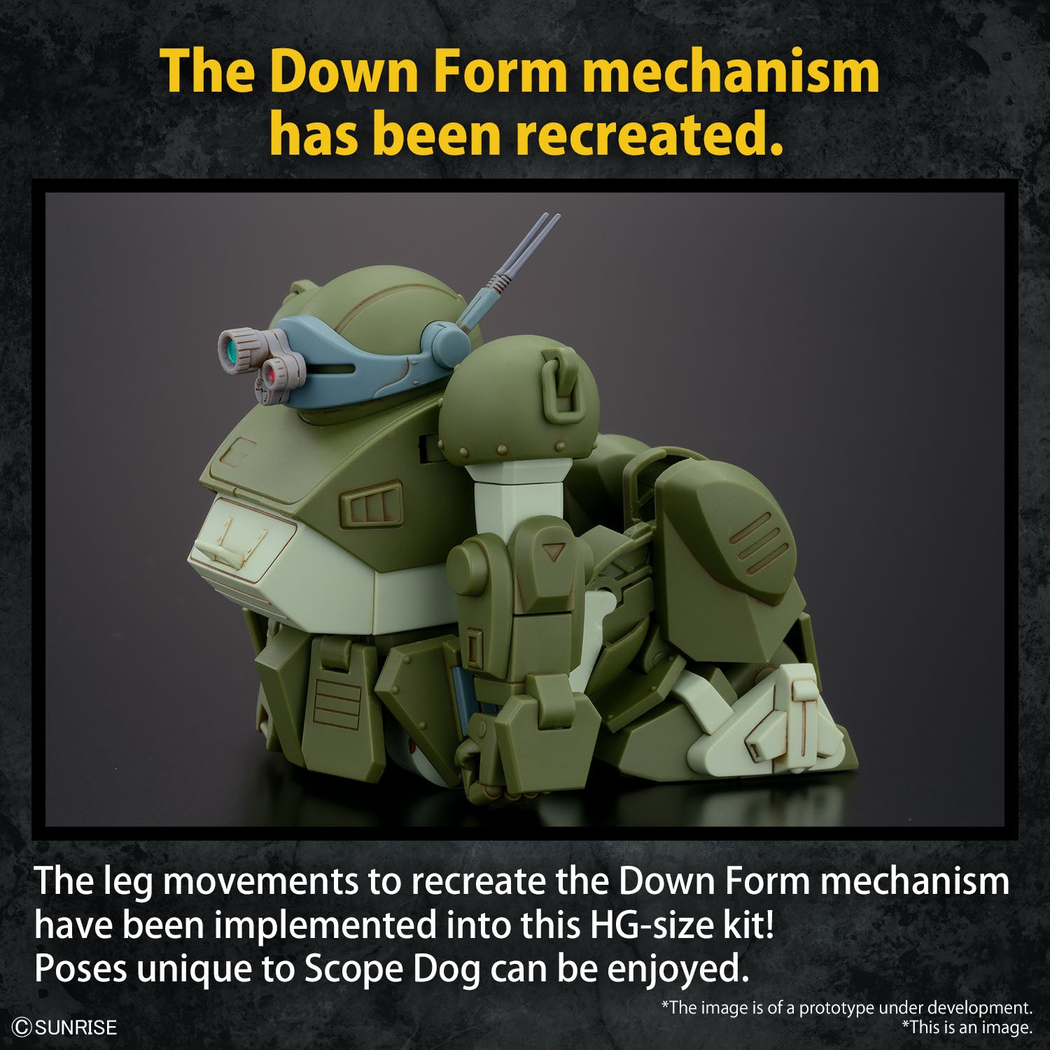 ARMORED TROOPER VOTOMS - HG Scopedog - Model Kit