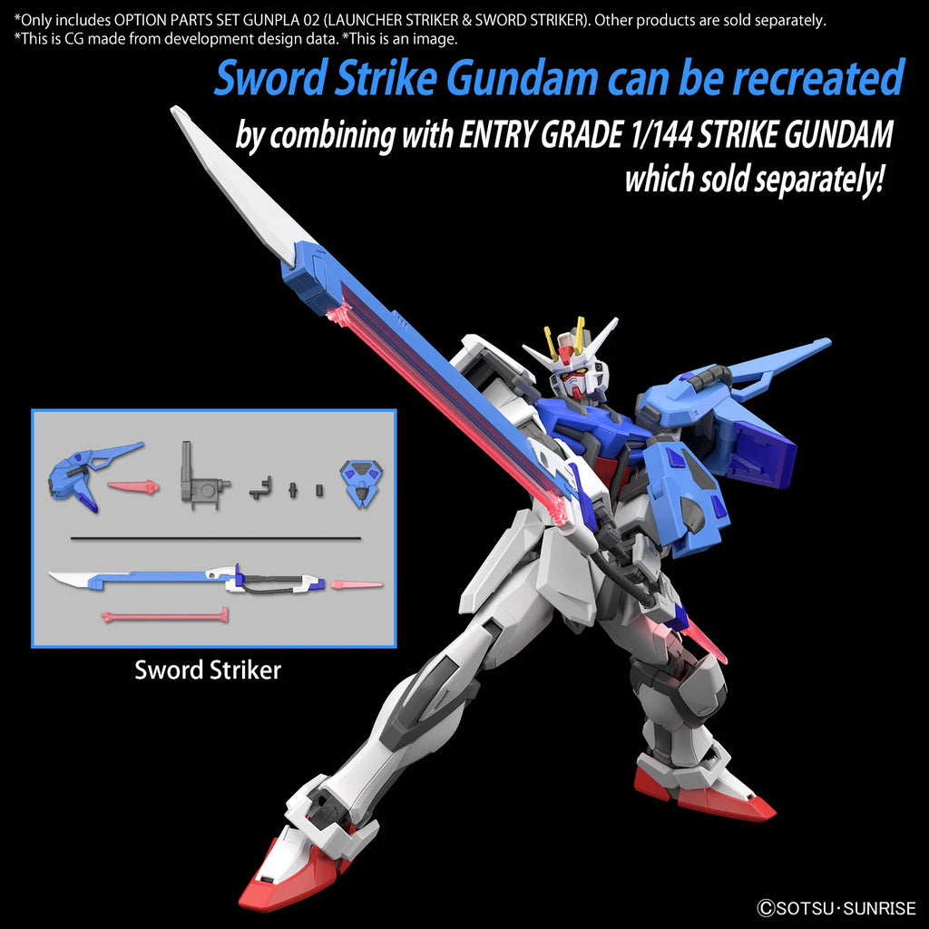 GUNDAM - Option Parts Set Gunpla 2 (Launcher/Sword Striker) - Model Kit