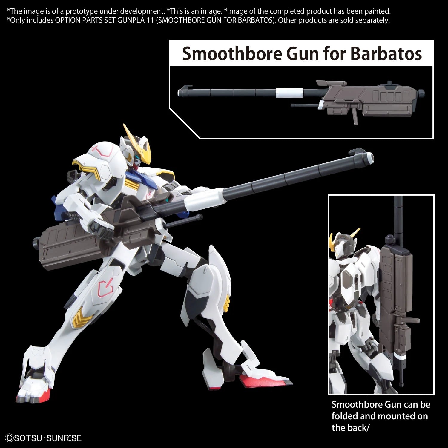 GUNDAM - Option Parts Set Gunpla 11 (Smoothbore Gun Barbatos) - Model Kit