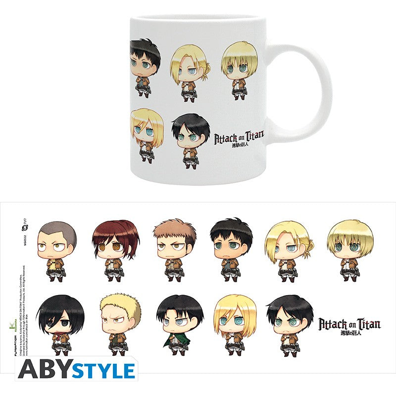L'ATTAQUE DES TITANS - Mug - Chibis