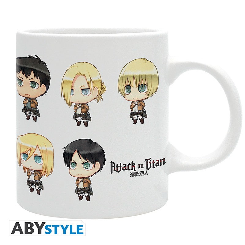 L'ATTAQUE DES TITANS - Mug - Chibis