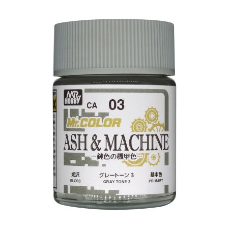 Mr Hobby - CA-03 MR. COLOR (18 ML) ASH & MACHINE GRAY TONE 3