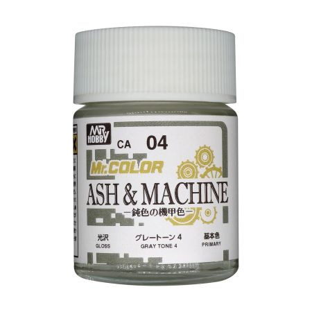 Mr Hobby - CA-04 MR. COLOR (18 ML) ASH & MACHINE GRAY TONE 4