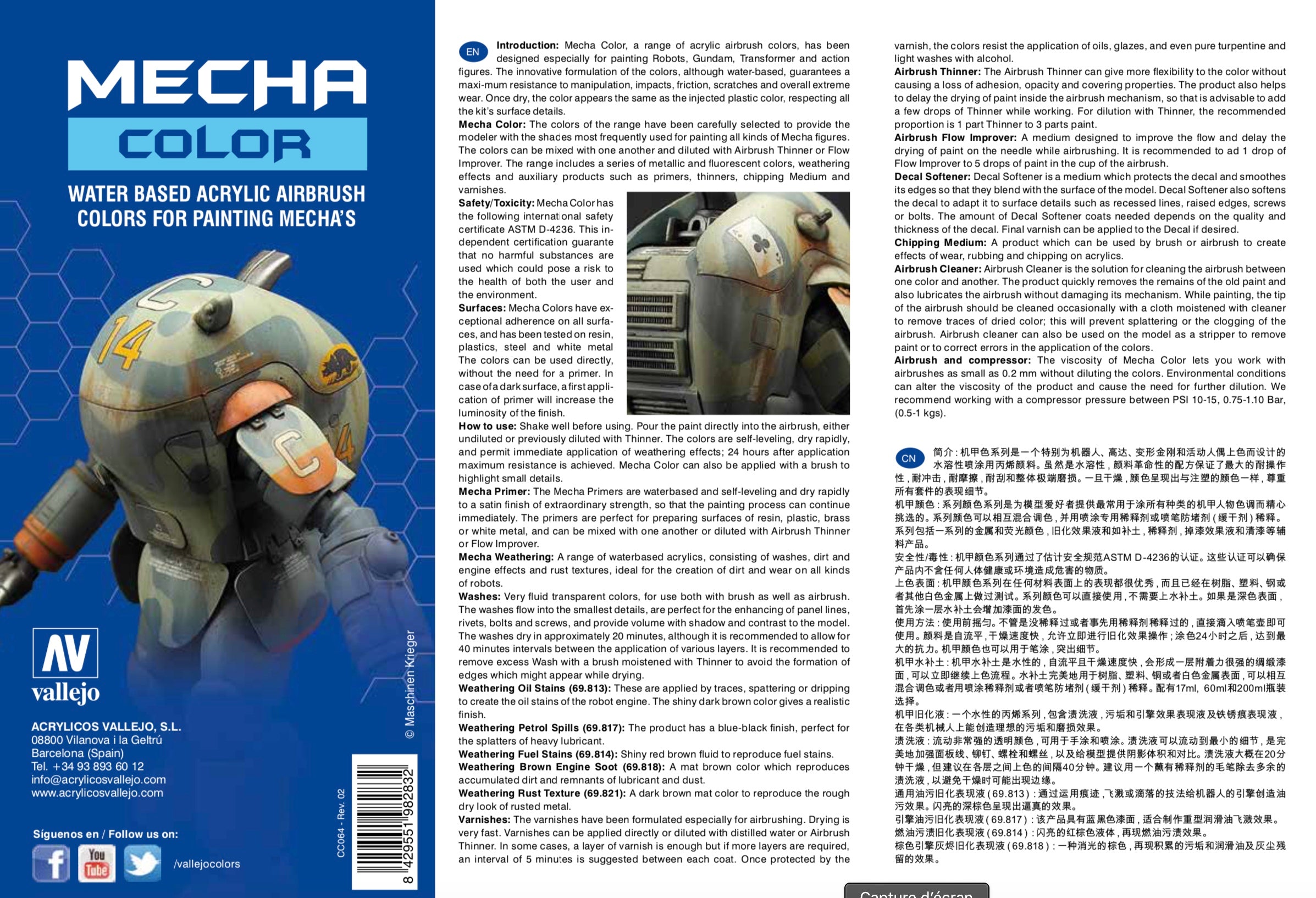 MECHA COLOR VARNISH マット光沢またはサテン - お好みの仕上げ