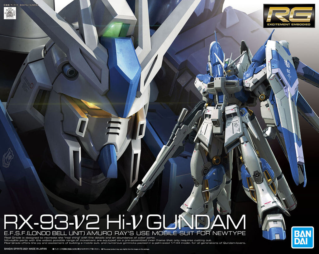 GUNDAM - RG 1/144 - RX-93-V2 Hi-v Gundam - artbox